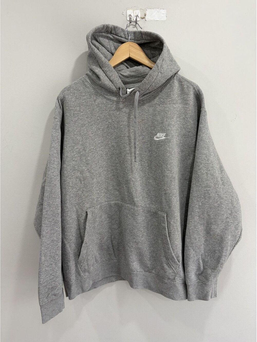 Vintage Nike Hoodie Sweater Swoosh Check xxl